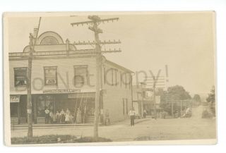 Rppc Ward Allen General Store Chaffee Ny Erie County Vintage Real Photo Postcard