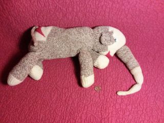 11 " Vintage Handmade Sock Monkey Elephant Stuffed