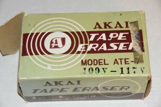Vintage Akai Tape Eraser No Powercord Model Ate - 7