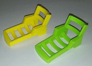 Vintage Fisher Price Little People Lounge Chairs For Swimming Pool Green Yellow