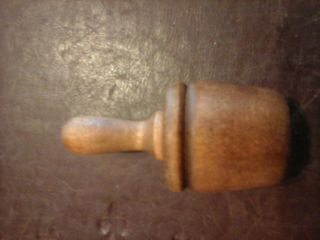 Vintage Wood Butter Mold Individual Paty Mold