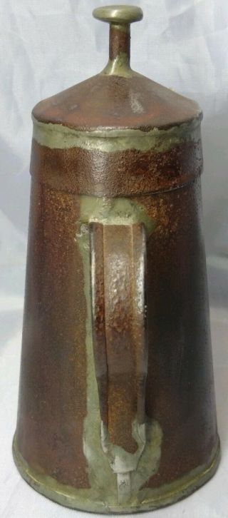 Antique MINERS OIL WICK LAMP Vintage Coal Miners Teapot Torch Mine Mini Light 7
