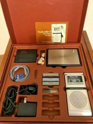 Vintage Olympus Pearlcorder - S Micro - Cassette Recorder,  Accessories Microphone