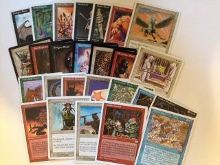 100 Older Magic The Gathering Cards Commons/uncommons - Mtg Bulk Cards - Vintage