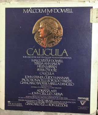 Rare Vintage 1984 Ced Video Disc Caligula Penthouse Video Porn Malcolm Mcdowell