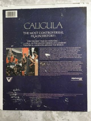 Rare Vintage 1984 CED Video Disc CALIGULA Penthouse Video Porn Malcolm McDowell 4