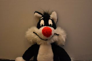 Warner Brothers Looney Tunes Sylvester Cat Plush Vintage 1971 Mighty Star 2