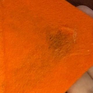 Vtg 70 ' s Linus Orange Polluted Snowflakes Banner Felt Schultz RARE hard to find 6