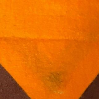 Vtg 70 ' s Linus Orange Polluted Snowflakes Banner Felt Schultz RARE hard to find 7