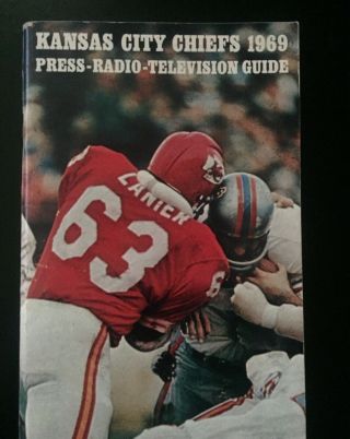 Vintage 1969 Kansas City Chiefs Press - Radio - Television Media Guide