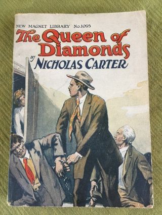 Queen Of Diamonds Nicholas Carter - Vintage Magnet Library 1095 Dime Novel 1904