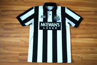 Size M Newcastle United Home Football Shirt 1993 - 1994 - 1995 Jersey Medium Vintage
