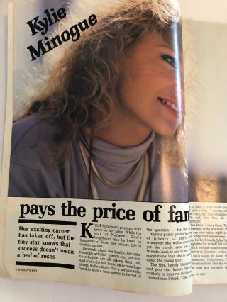 Vintage Woman’s Day Aug 10 1987 Kylie Minogue Greta Scacchi Sylvester Stallone 3