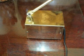 Vintage Mid Century Modern Model 5975 Tensor Portable Desk Lamp Brass Gold Color 3