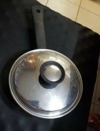 Vintage Flavorite 18 - 8 3 Ply 1 Quart Stainless Steel Saucepan With Lid Usa