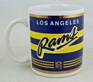 1990s Vintage Papel Nfl Los Angeles Rams Coffee Mug Ceramic Nfl Official Product