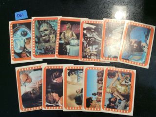 Star Wars Cards 1977 Vintage Orange Series 5 Sticker Set 45 - 55 (os1)