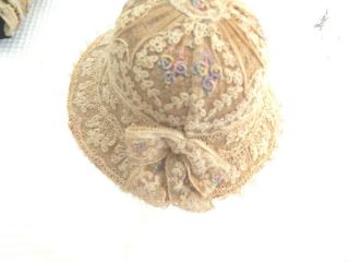 ANTIQUE BISQUE DOLL HAT FOR FRENCH OR GERMAN DOLL 2