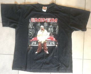 Vintage EMINEM Slim Shady 2001 Australian Tour T - Shirt Slim Shadey Hip Hop Rap 2