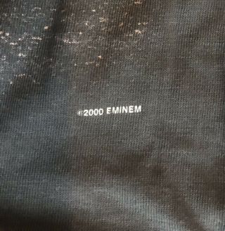 Vintage EMINEM Slim Shady 2001 Australian Tour T - Shirt Slim Shadey Hip Hop Rap 3