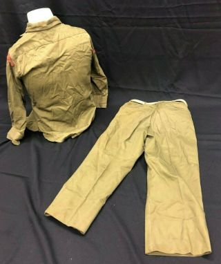 Vintage 1940 ' s BSA Boy Scout of America Uniform Pants,  Long Sleeve Shirt Patch 2