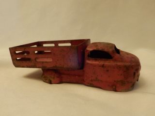 Vintage Antique Red Metal Toy Farm Truck