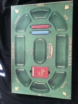 Vintage Tripoley Board Game By Cadaco - 1968 Edition - 100 Complete