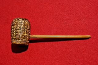 Vintage Missouri Meerschaum Reed Stem Corn Cob Pipe Earcorn Label Civil War Era