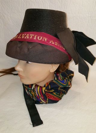 VINTAGE The Salvation Army Ladies Straw and Silk 