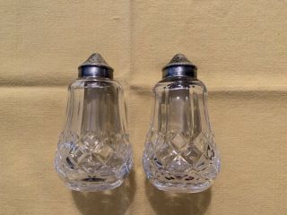 Vintage Waterford Crystal Lismore Salt And Pepper Shaker Set