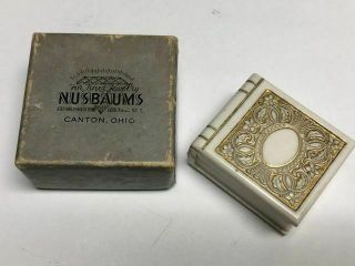 Vintage Book Shaped Ring Box Nusbaums Lucky Wedding Ring