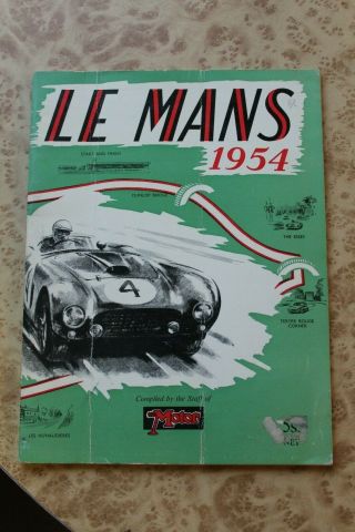 Le Mans 1954 Motor Racing Jaguar C Type 