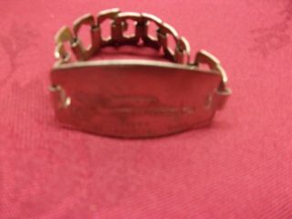Vintage 1944 Wwii Era Sweetheart Bracelet Naples Roma Cassing Anzio