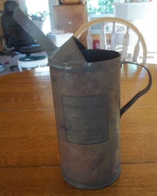 Antique Vintage Metal Oil Can - Johnson Motor Co.  Waukegan,  Il