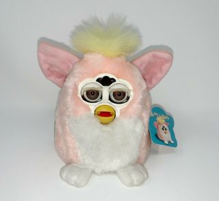 Vtg 1999 Electronic Furby Babies Hasbro Tiger Pink Furby Baby 70 - 940 IOB W Tags 5
