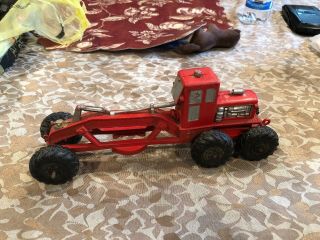 Vintage Rare Usa Toy Auburn Rubber Tractor Construction Grader Truck