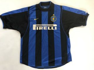 Vintage Inter Milan Football Shirt 1999 Home Maglia Calico Camiseta Ronaldo