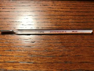 Vintage Dependable 1434 Oral Glass Thermometer