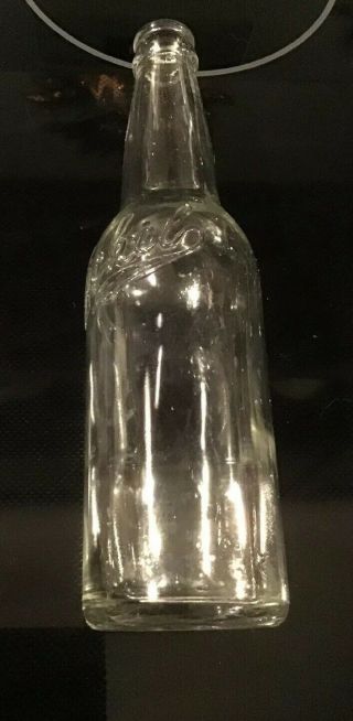 Vintage Clear Glass Beer Bottle “michel’s” Raised Letters 12 Ounce Lacrosse Wi