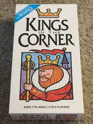 Kings In The Corner Game Jax Vintage 1996 6000 Card Family Game Euc