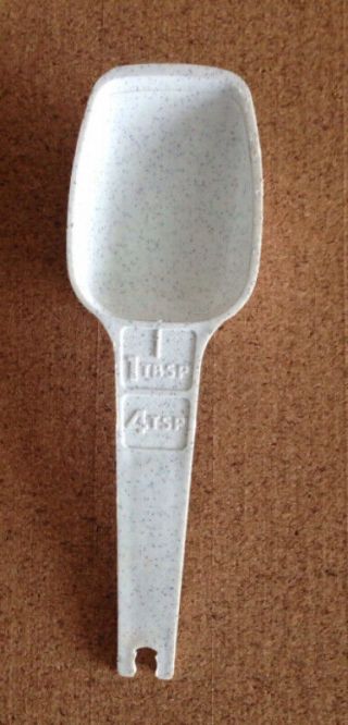 Vintage Speckled Gray Tupperware Replacement Measuring Spoon 4 Tsp 1 Tbl 1272 - 1