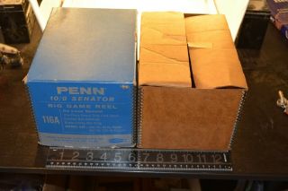 Old Huge Penn 10/0 Senator Big Game Fishing Reel Box Only 116a Delux Special