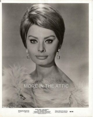 Sexy Elegant Sophia Loren Is The Millionairess Vintage Portrait Still