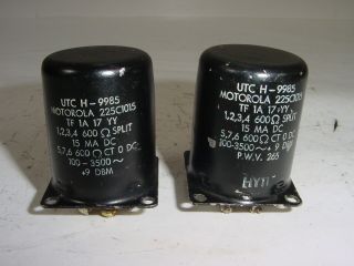 2 Vintage UTC A - 20 Style Tube Amplifier Mixing Matching Input Transformer Pair 3 2