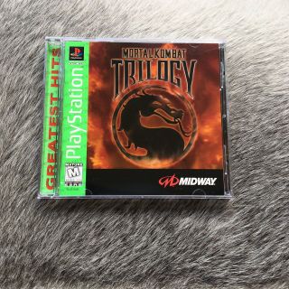 Mortal Kombat Trilogy Sony Playstation 1 Ps1 Vintage Retro Fighting Game
