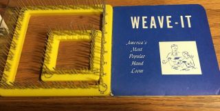 Vintage Weave - It Loom With 2 Looms And Pattern Book & Directions Hero Co.