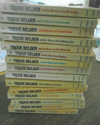 15 Trixie Belden Acceptable Vintage Oval Paperbacks 1 To 15