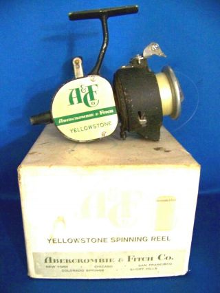 Vintage Abercrombie & Fitch Yellowstone Spinning Reel
