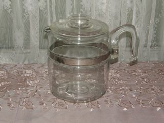 Vintage Pyrex Glass Coffee Pot And Lid Only 7759 Large 9 Cup Percolator