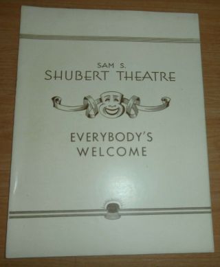 Vintage 1931 Playbill York Shubert Theater Everybody 